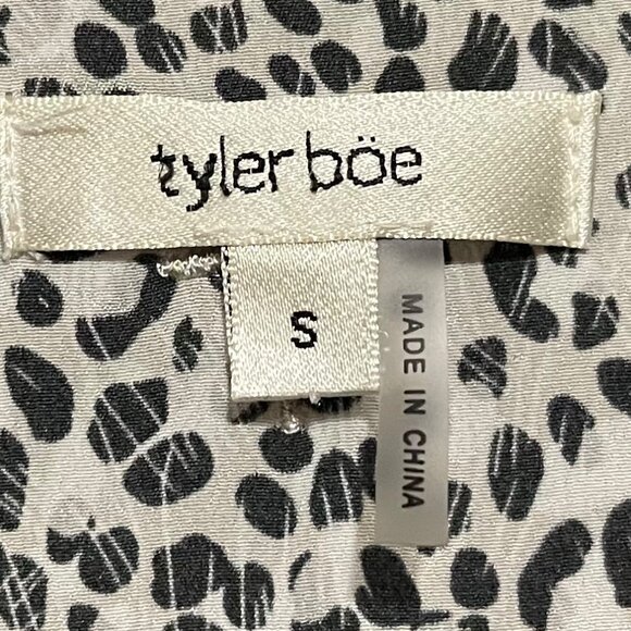 Tyler Boe Small Carson Long Sleeve Cheetah Animal Print Silk Blouse - Picture 5 of 8